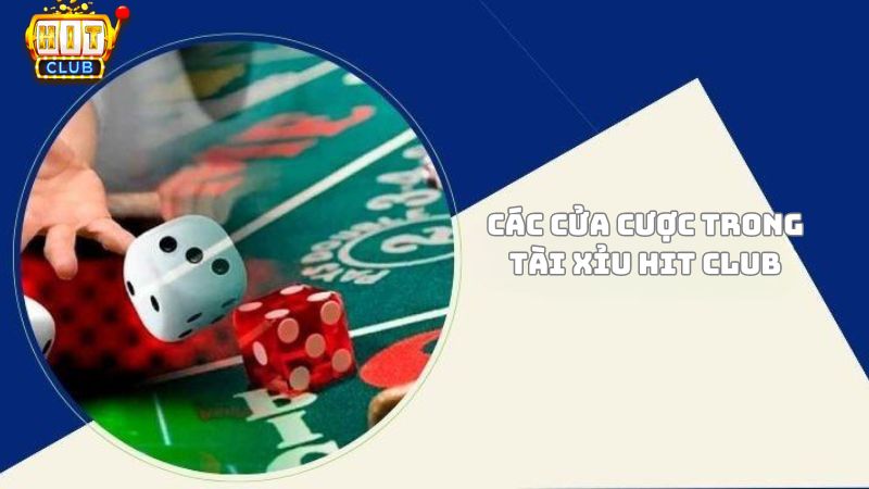 Các cửa cược trong tài xỉu Hit Club